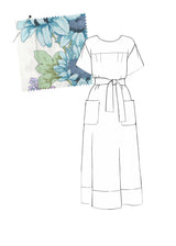 HEBE HOUSE-DRESS MIDI  |  70's Sunflower Chintz  |  COMING SOON