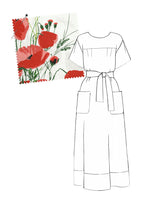 HEBE HOUSE-DRESS MIDI  |  80's Poppies Chintz  |  COMING SOON