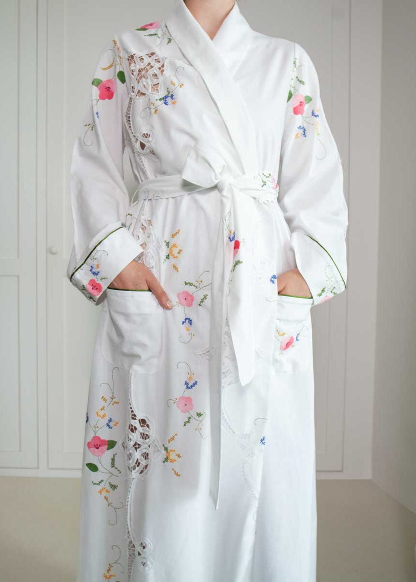 FLEUR ROBE  |  70's Table Linen  |  S/M