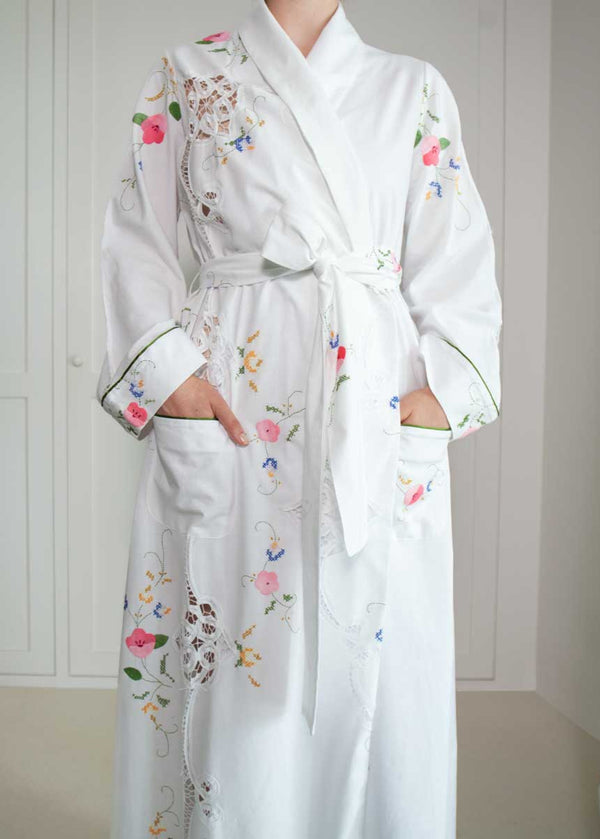 FLEUR ROBE | Vintage Tablecloth | LIMITED EDITION
