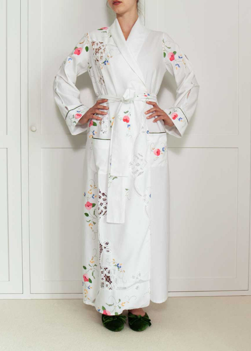 FLEUR ROBE  |  70's Table Linen  |  S/M