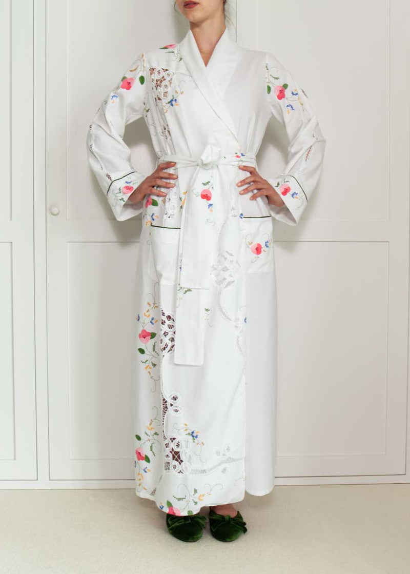 FLEUR ROBE | Vintage Tablecloth | LIMITED EDITION