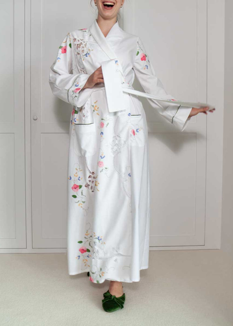FLEUR ROBE | Vintage Tablecloth | LIMITED EDITION