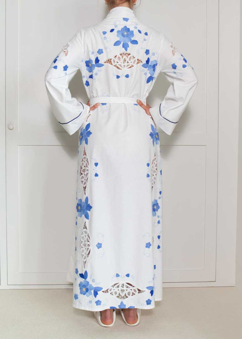 FLEUR ROBE  |  Vintage Tablecloth | LIMITED EDITION