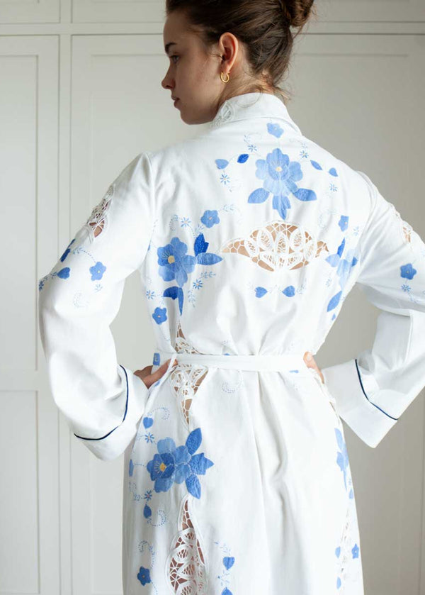 FLEUR ROBE  |  Vintage Tablecloth | LIMITED EDITION