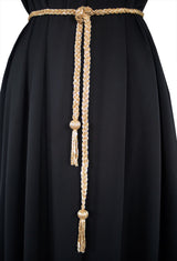 TASSLE LARIAT NECKLACE  |  GOLD