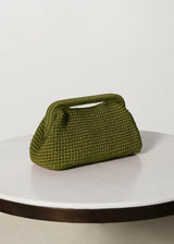 MACRAMÉ CLUTCH  |  Olive Green  |  PRE-ORDER