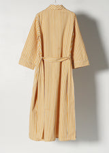 FLEUR ROBE  |  Mustard Ticking