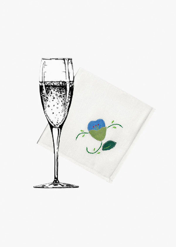 VINTAGE NAPKINS | 8 X WHITE #6