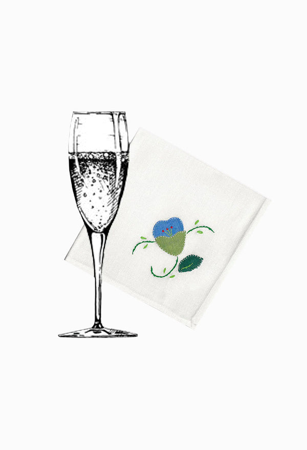 VINTAGE NAPKINS | 8 X WHITE #6