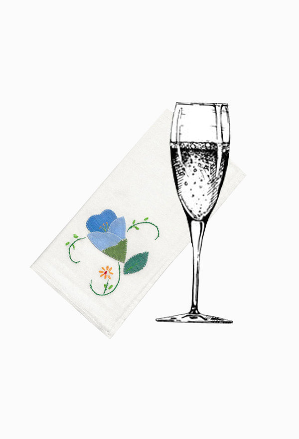 VINTAGE NAPKINS | 8 X WHITE #13