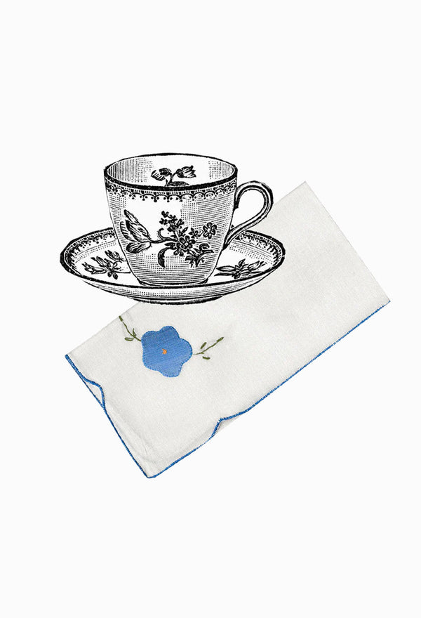 VINTAGE NAPKINS | 8 X WHITE #15