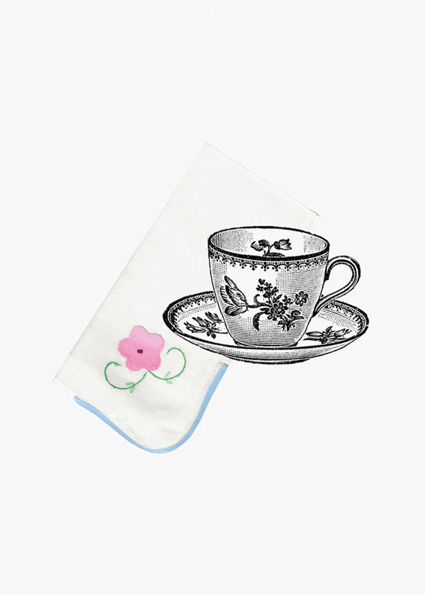 VINTAGE NAPKINS | 8 X WHITE #2