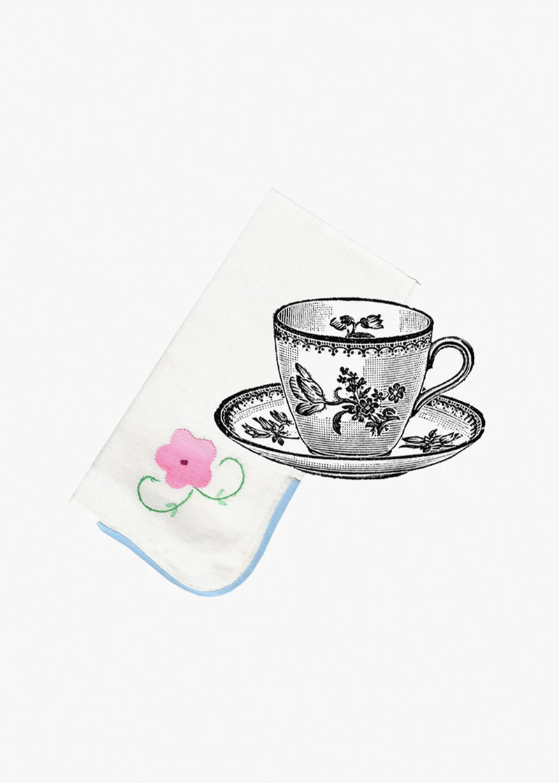 VINTAGE NAPKINS | 8 X WHITE #2