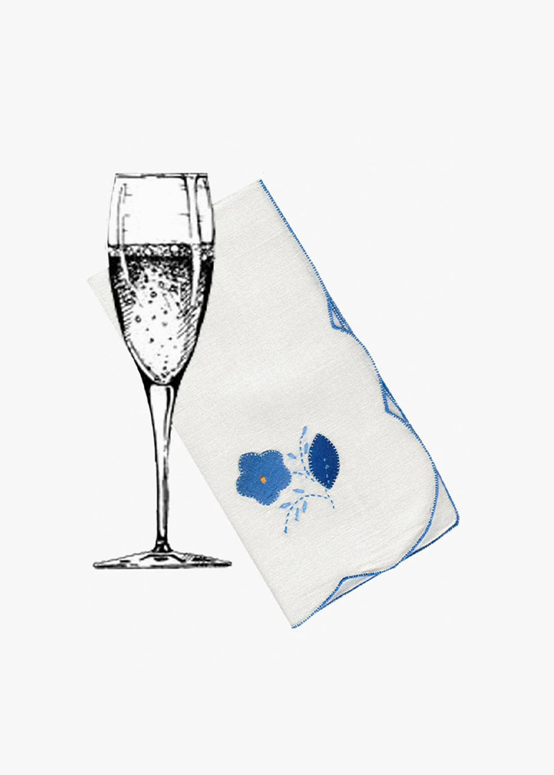 VINTAGE NAPKINS | 8 X WHITE #4