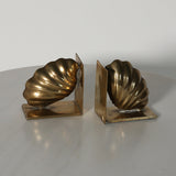 OBJET TROUVÉ  |  70’s Brass Shell Book-Ends