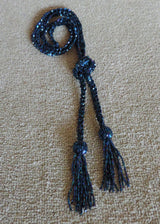 TASSEL LARIAT NECKLACE  |  PETROL