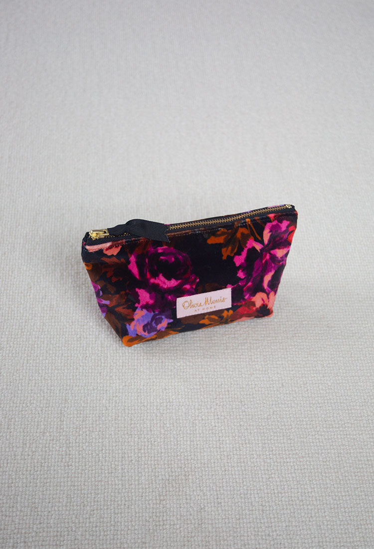 CLOVER POCHETTE | Black Floral Velvet