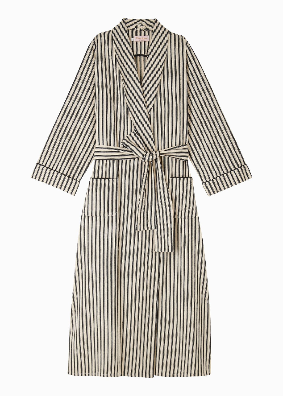 TICKING ROBE  |  Black Ticking