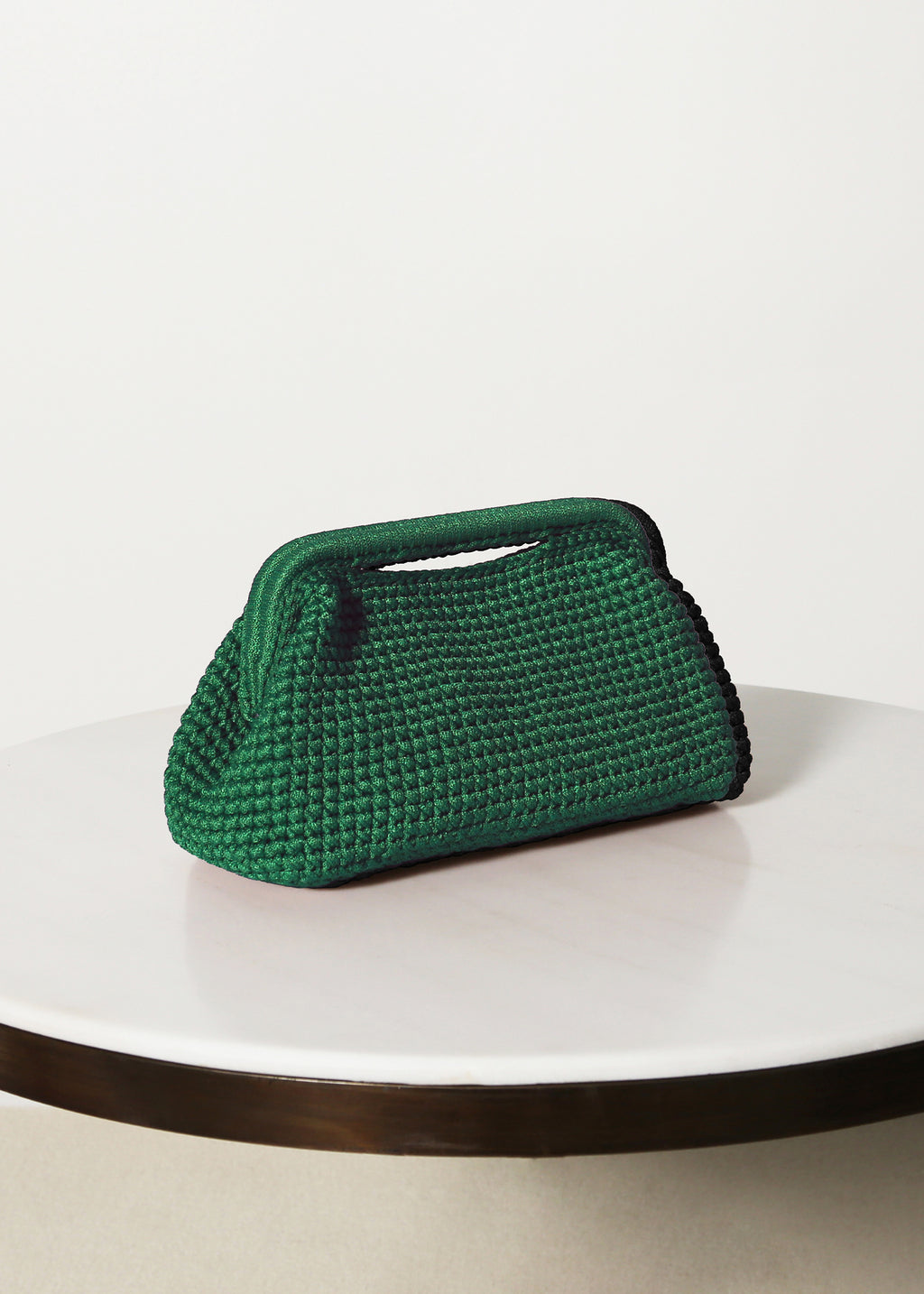 MACRAMÉ CLUTCH | Shamrock Green – Olivia Morris At Home