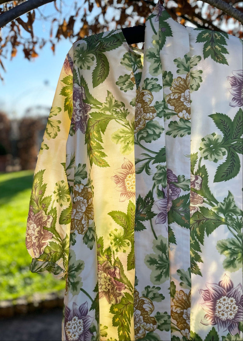 AMARYLLIS KAFTAN  |  90's Floral Silk  |  ONE OF A KIND MAXI