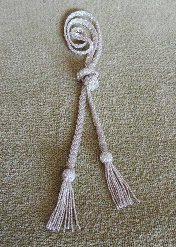 TASSEL LARIAT NECKLACE  |  SILVER