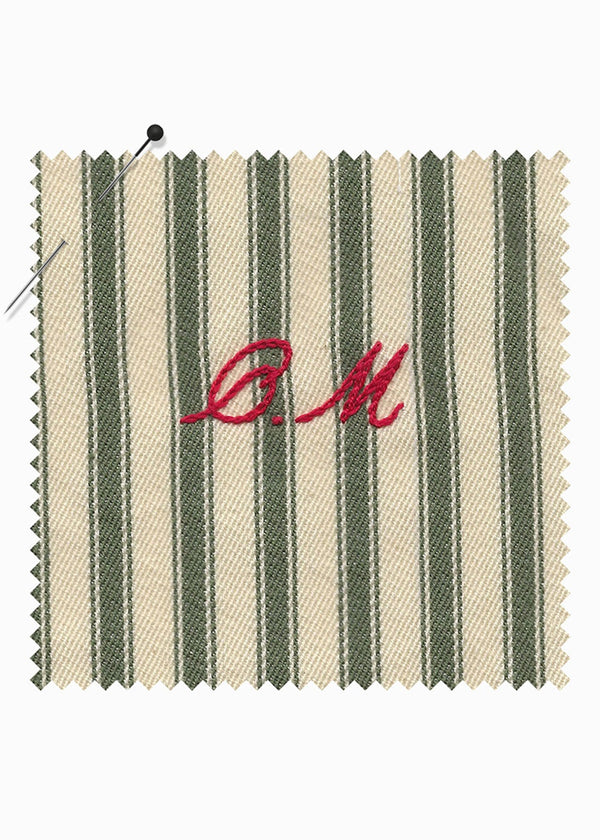 FLEUR ROBE  |  Olive Ticking