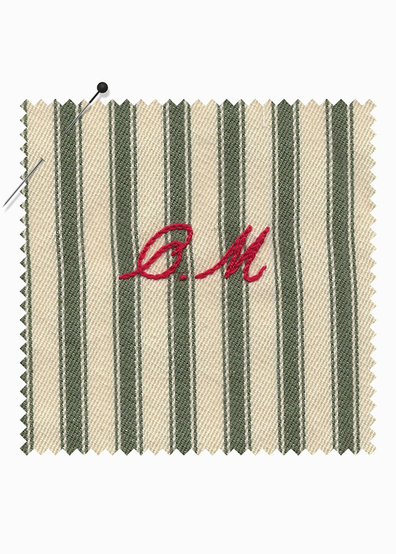 FLEUR ROBE  |  Olive Ticking