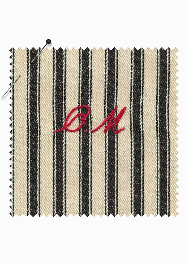 FLEUR ROBE  |  Black Ticking