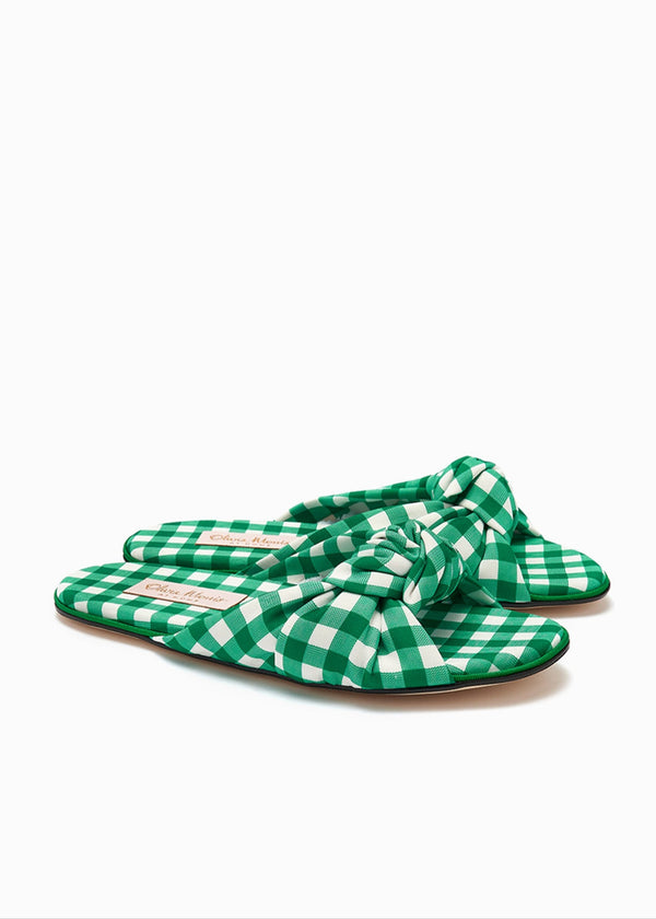 VIOLET  |  Emerald Gingham
