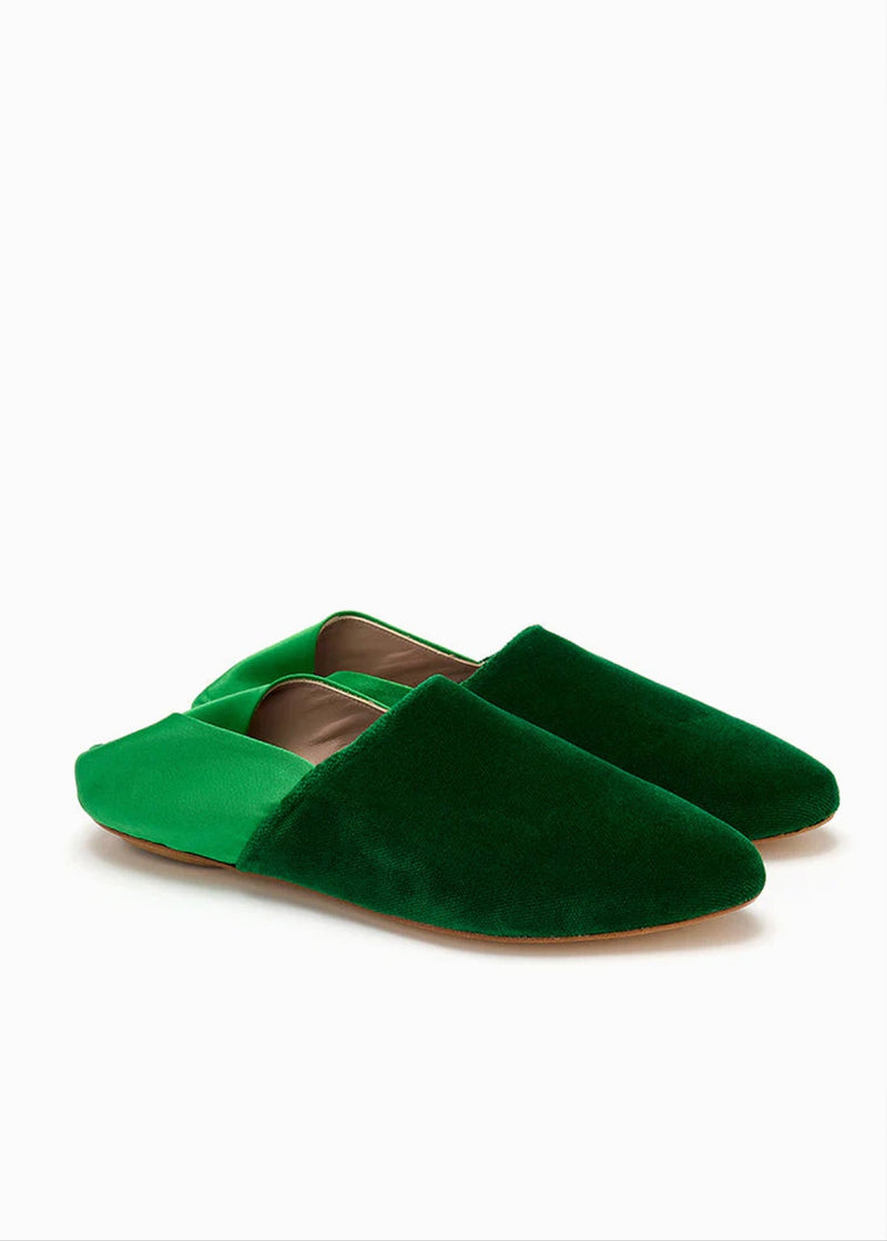 WILLOW BABOUCHE | Emerald Velvet