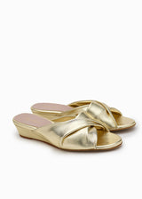 VENUS MULE  |  Gold Leather