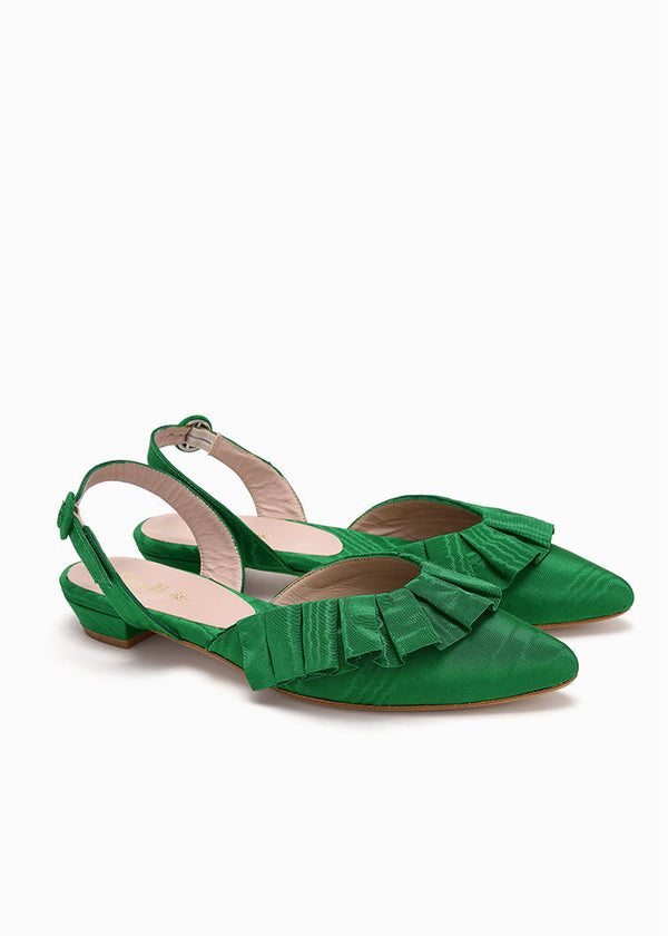 BELLE COCKTAIL FLAT  |  Emerald Moiré  |  PRE-ORDER