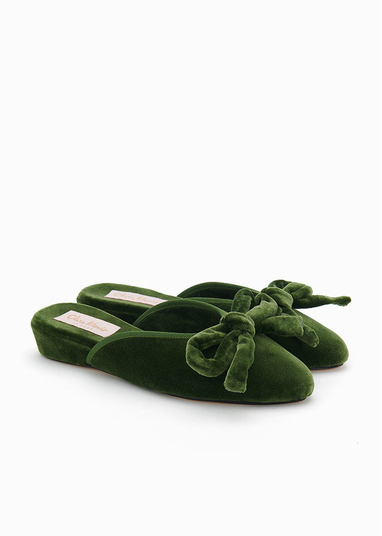 DAPHNE SLIPPER  |  Lime Velvet  |  41