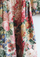 HEBE HOUSE-DRESS MIDI  |  70's Sanderson Chintz  |  ONE OF A KIND